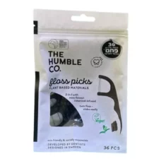 קיסמיי שיניים פחם עם חוט דנטלי 36 יחידות - HUMBLE - ויטמינס4אול